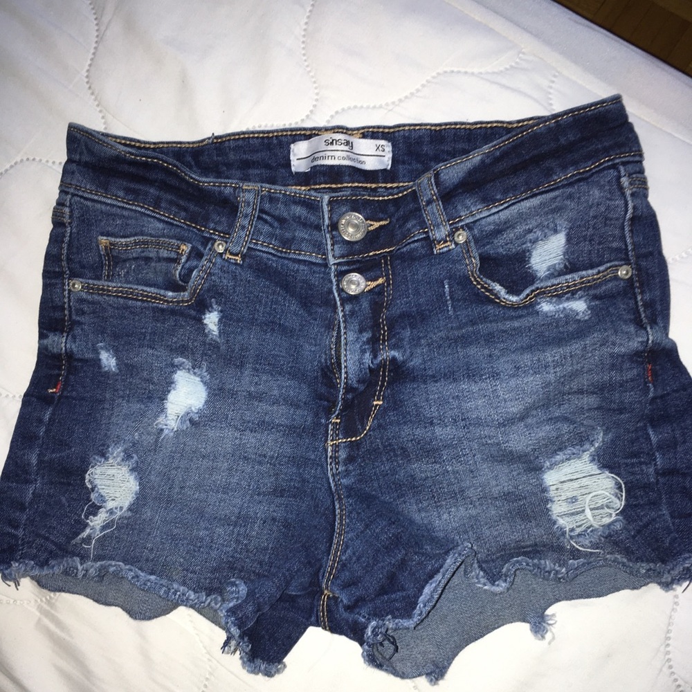 Denim shorts